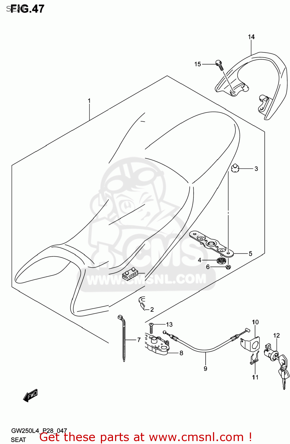 SEAT GW250 INAZUMA 2014 (L4) USA (E03)