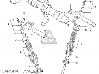 CAMSHAFT/VALVE - GW250 INAZUMA 2014 (L4) USA (E03)