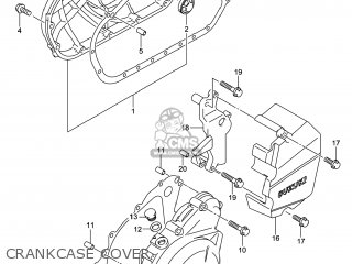 CRANKCASE COVER - GW250 INAZUMA 2014 (L4) USA (E03)
