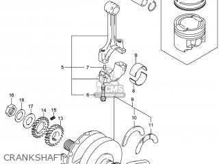 CRANKSHAFT - GW250 INAZUMA 2014 (L4) USA (E03)