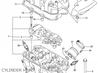 CYLINDER HEAD - GW250 INAZUMA 2014 (L4) USA (E03)