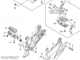 FOOTREST - GW250 INAZUMA 2014 (L4) USA (E03)