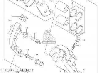 FRONT CALIPER - GW250 INAZUMA 2014 (L4) USA (E03)