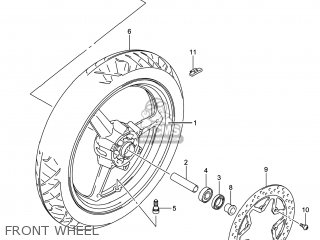 FRONT WHEEL - GW250 INAZUMA 2014 (L4) USA (E03)