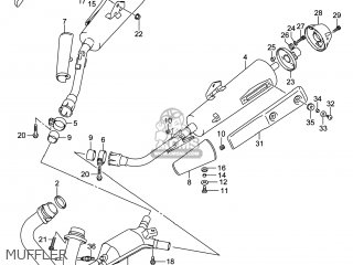 MUFFLER - GW250 INAZUMA 2014 (L4) USA (E03)