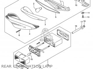 REAR COMBINATION LAMP - GW250 INAZUMA 2014 (L4) USA (E03)