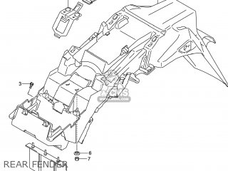 REAR FENDER - GW250 INAZUMA 2014 (L4) USA (E03)
