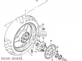 REAR WHEEL - GW250 INAZUMA 2014 (L4) USA (E03)