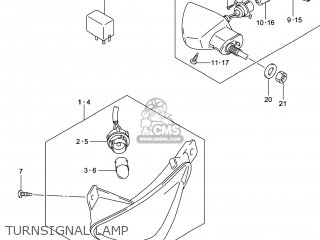 TURNSIGNAL LAMP - GW250 INAZUMA 2014 (L4) USA (E03)