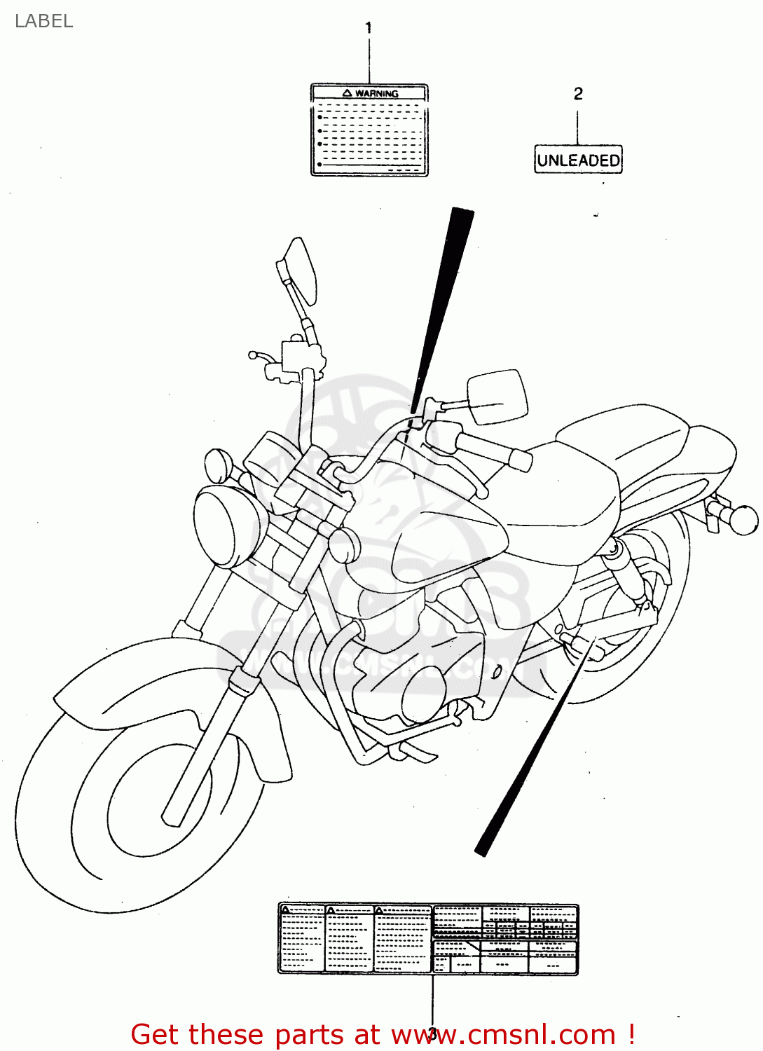 LABEL GZ125 1998 (W) (E01 E02 E04 E17 E22 E25 E34)