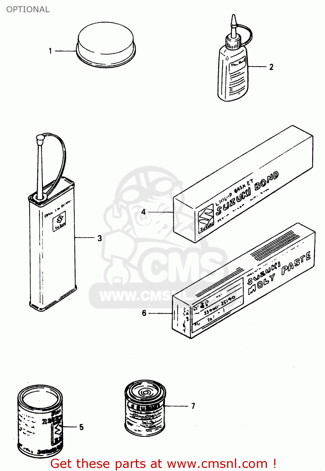 OPTIONAL GZ125 1998 (W) (E01 E02 E04 E17 E22 E25 E34)