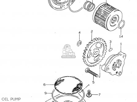 OIL PUMP - GZ125 1998 (W) (E01 E02 E04 E17 E22 E25 E34)