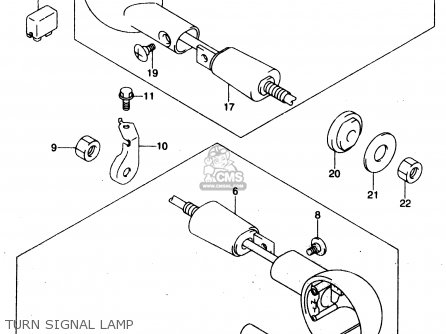 TURN SIGNAL LAMP - GZ125 1998 (W) (E01 E02 E04 E17 E22 E25 E34)