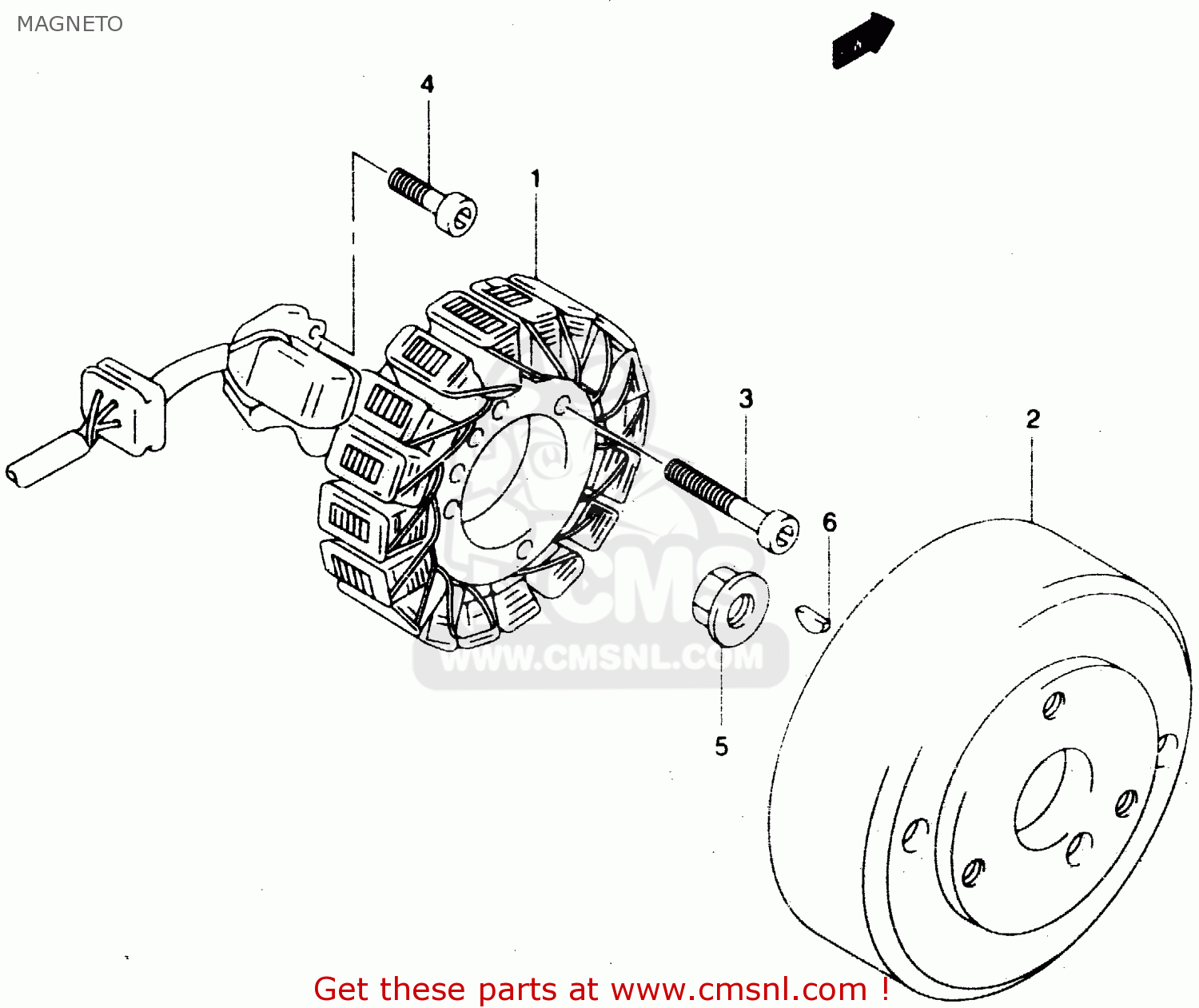 MAGNETO GZ125 1999 (X) (E01)
