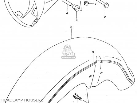 HEADLAMP HOUSING - GZ125 2000 (Y) (E01)