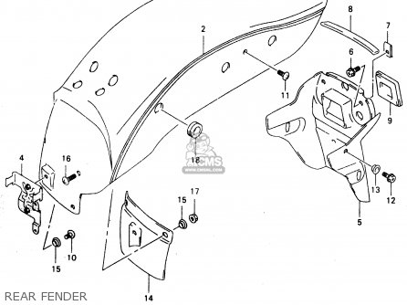 REAR FENDER - GZ125 2000 (Y) (E01)