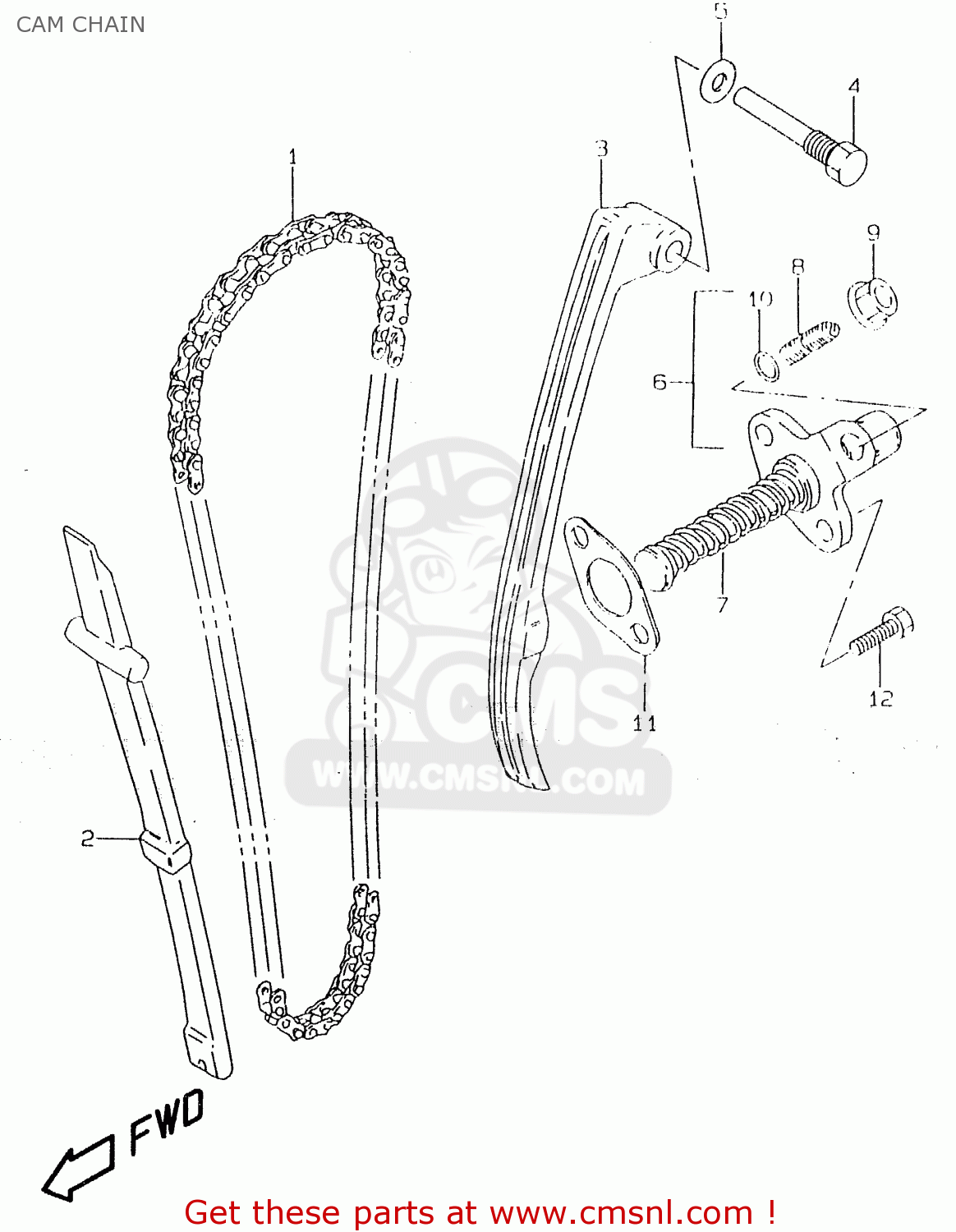 CAM CHAIN GZ125C 2000 (Y) (E01)