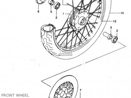 FRONT WHEEL - GZ125C 2000 (Y) (E01)