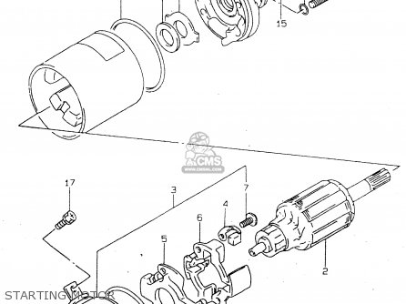 STARTING MOTOR - GZ125U 1998 (W) (E22)