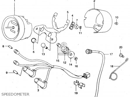 SPEEDOMETER - GZ125U 1998 (W) (E22)