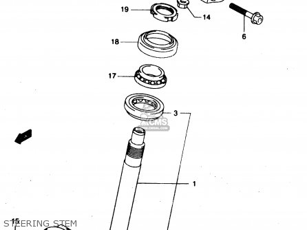 STEERING STEM - GZ125U 1998 (W) (E22)