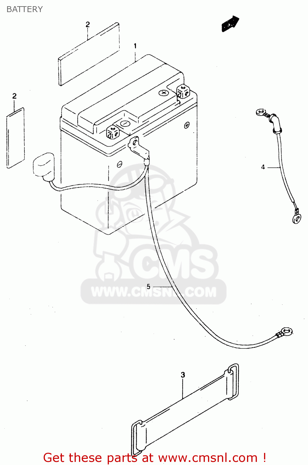 BATTERY GZ125U 1999 (X) (E01)