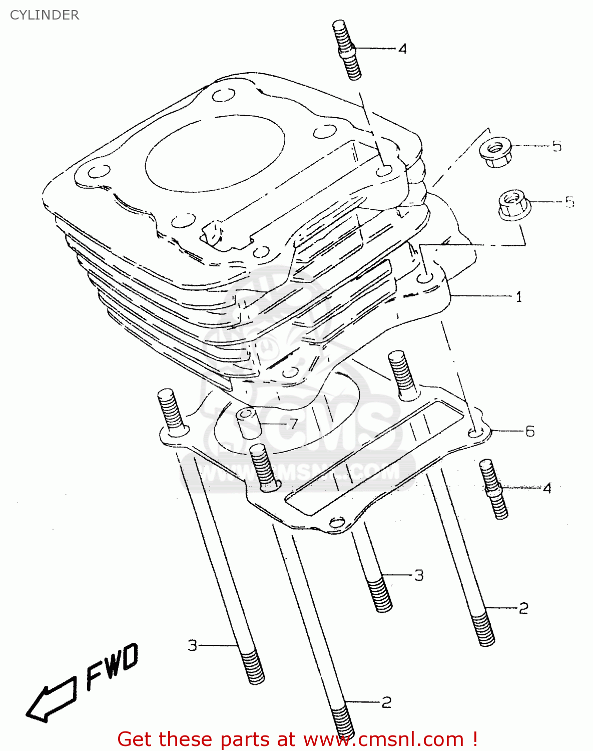 CYLINDER GZ125U 1999 (X) (E01)