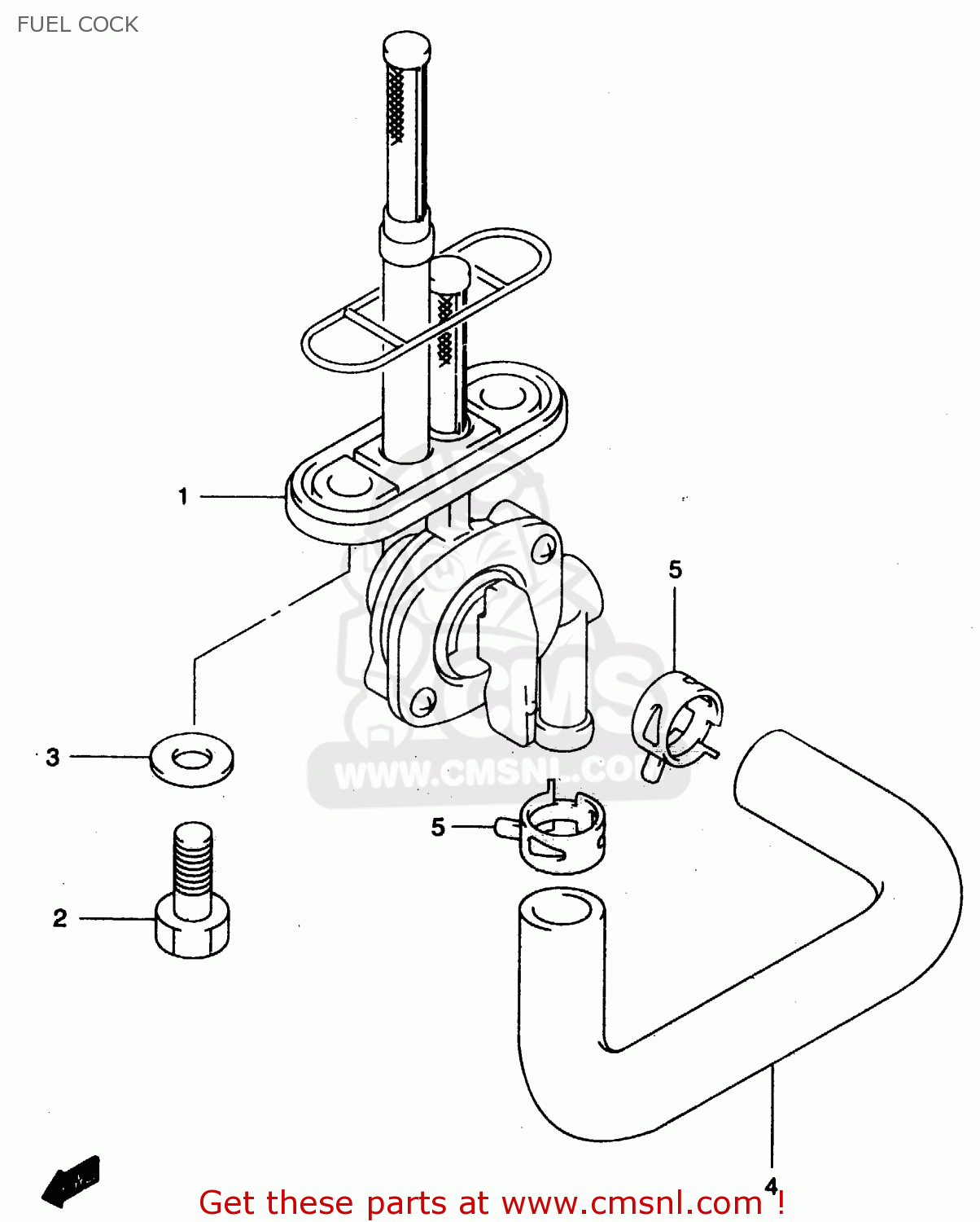 FUEL COCK GZ125U 1999 (X) (E01)