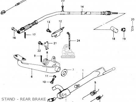 STAND - REAR BRAKE - GZ125U 1999 (X) (E01)