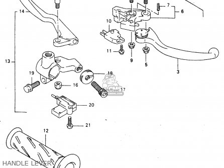 HANDLE LEVER - GZ125U 1999 (X) (E01)