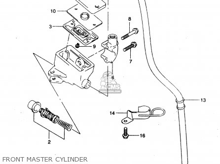 FRONT MASTER CYLINDER - GZ125U 1999 (X) (E01)