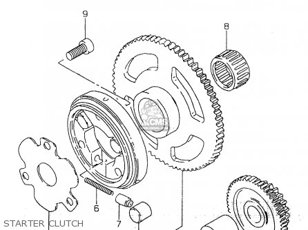 STARTER CLUTCH - GZ125U 1999 (X) (E01)