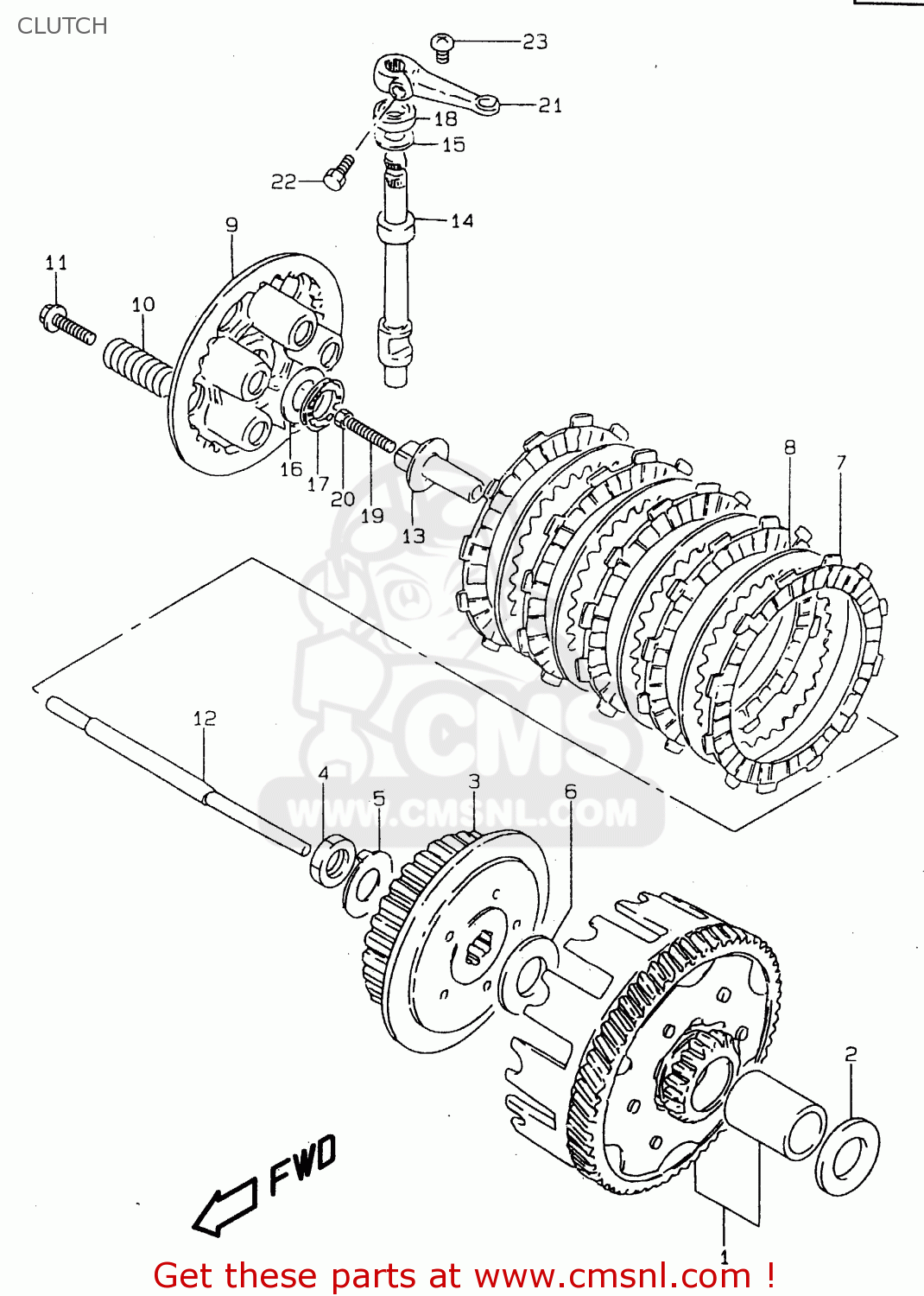 CLUTCH GZ125U 2000 (Y) (E01)