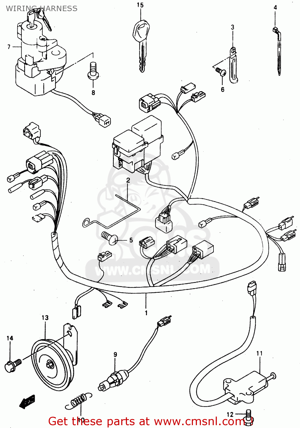 WIRING HARNESS GZ125U 2000 (Y) (E01)