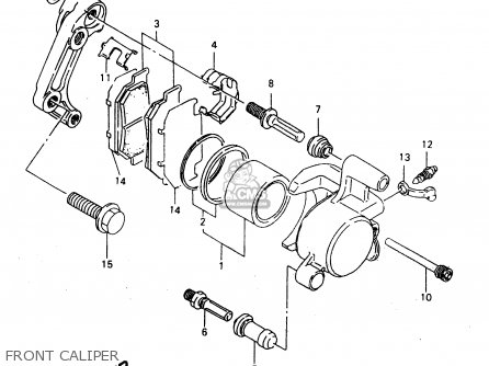 FRONT CALIPER - GZ125U 2000 (Y) (E01)