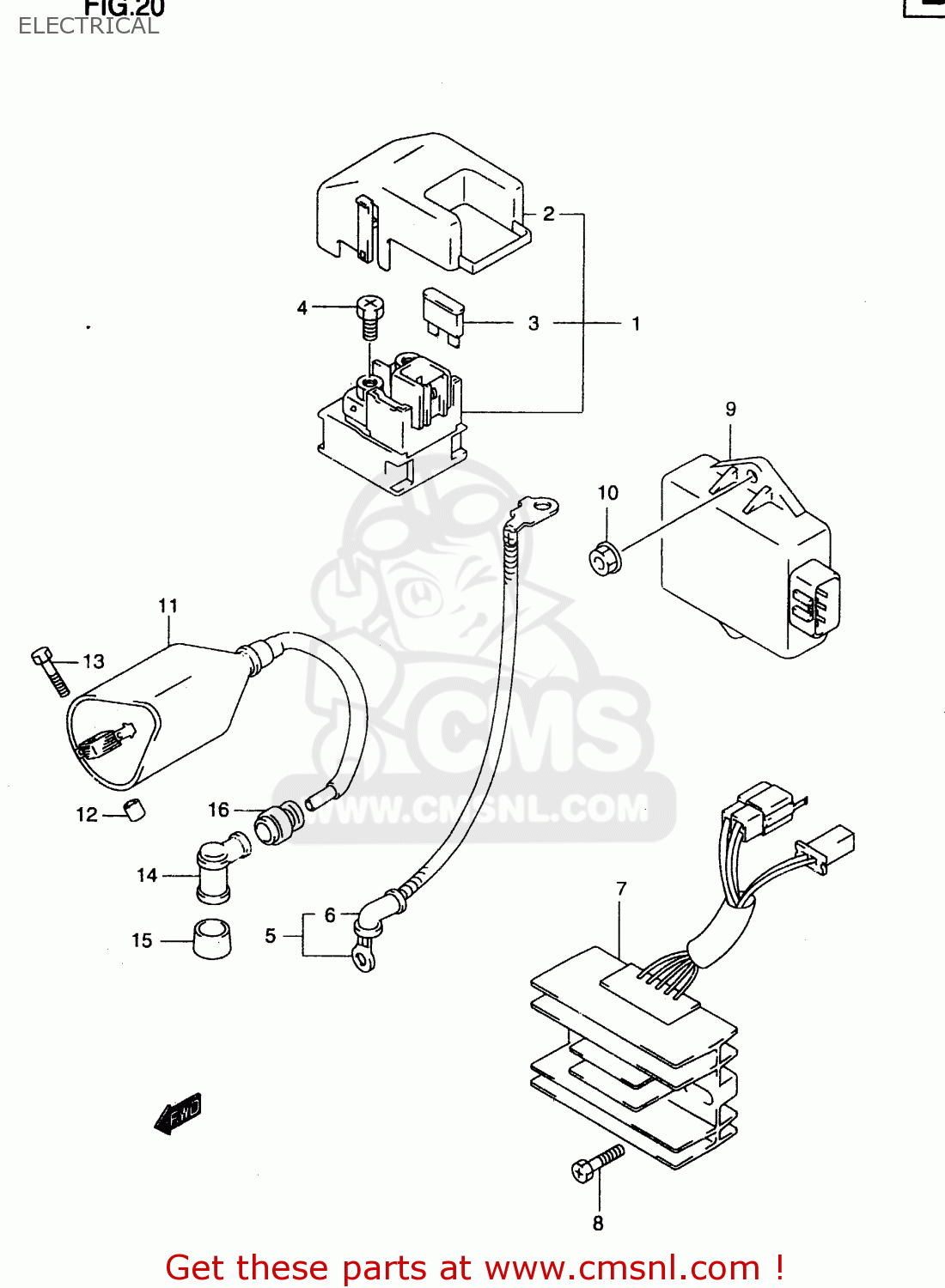 ELECTRICAL GZ250 1999 (X) (E01 E02 E04 E17 E18 E22 E24 E25 E34)