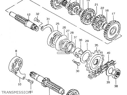 TRANSMISSION - GZ250 1999 (X) (E01 E02 E04 E17 E18 E22 E24 E25 E34)