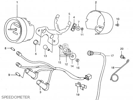 SPEEDOMETER - GZ250 1999 (X) (E01 E02 E04 E17 E18 E22 E24 E25 E34)