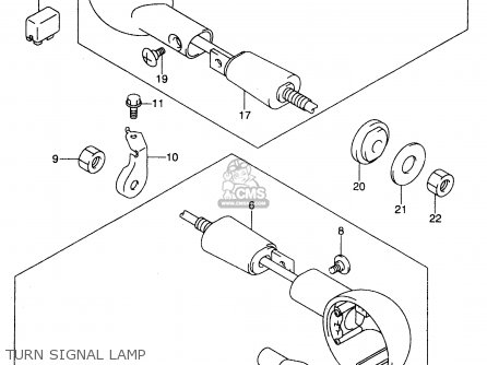 TURN SIGNAL LAMP - GZ250 1999 (X) (E01 E02 E04 E17 E18 E22 E24 E25 E34)