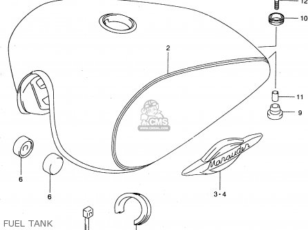 FUEL TANK - GZ250 1999 (X) (E01 E02 E04 E17 E18 E22 E24 E25 E34)
