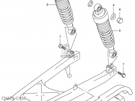 CHAIN CASE - GZ250 1999 (X) (E01 E02 E04 E17 E18 E22 E24 E25 E34)