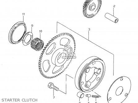 STARTER CLUTCH - GZ250 1999 (X) (E01 E02 E04 E17 E18 E22 E24 E25 E34)