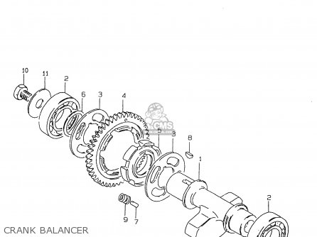 CRANK BALANCER - GZ250 1999 (X) (E01 E02 E04 E17 E18 E22 E24 E25 E34)