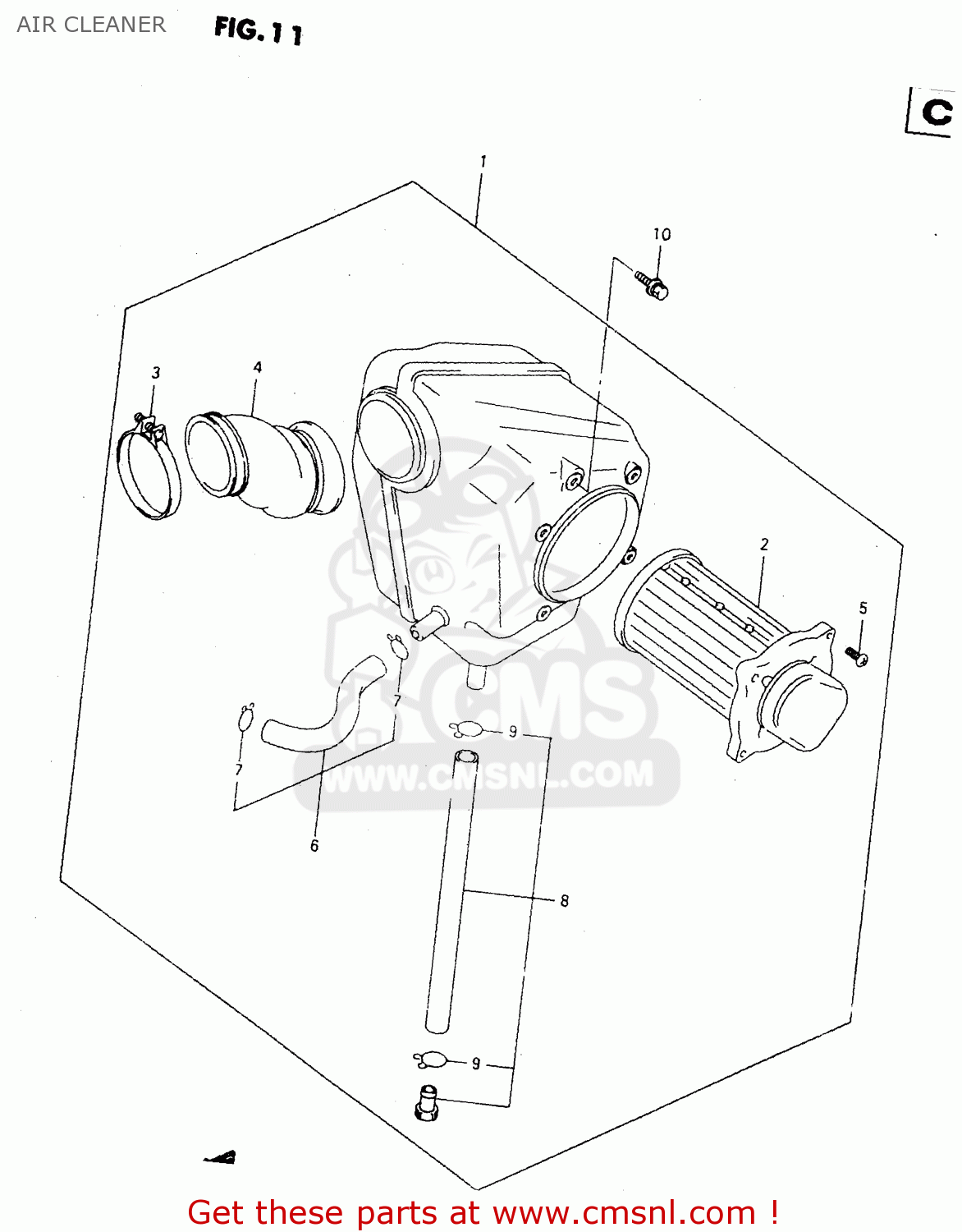 AIR CLEANER GZ250 2000 (Y) (E01)