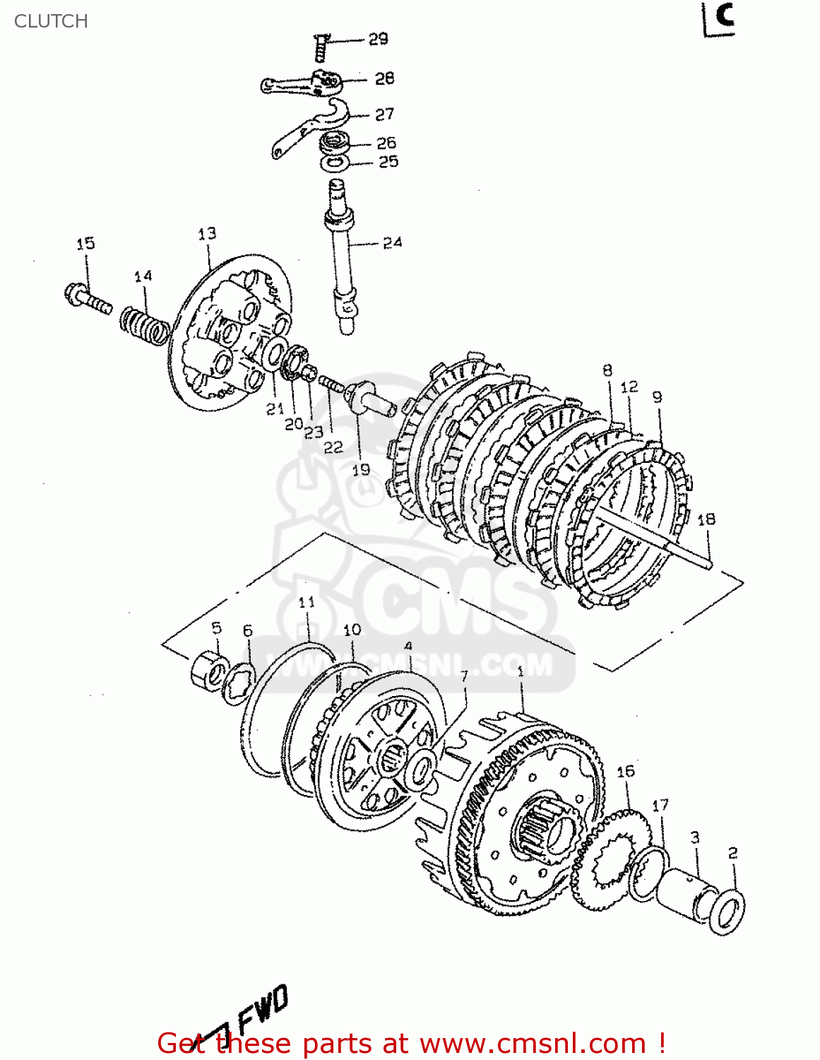 CLUTCH GZ250 2000 (Y) (E01)