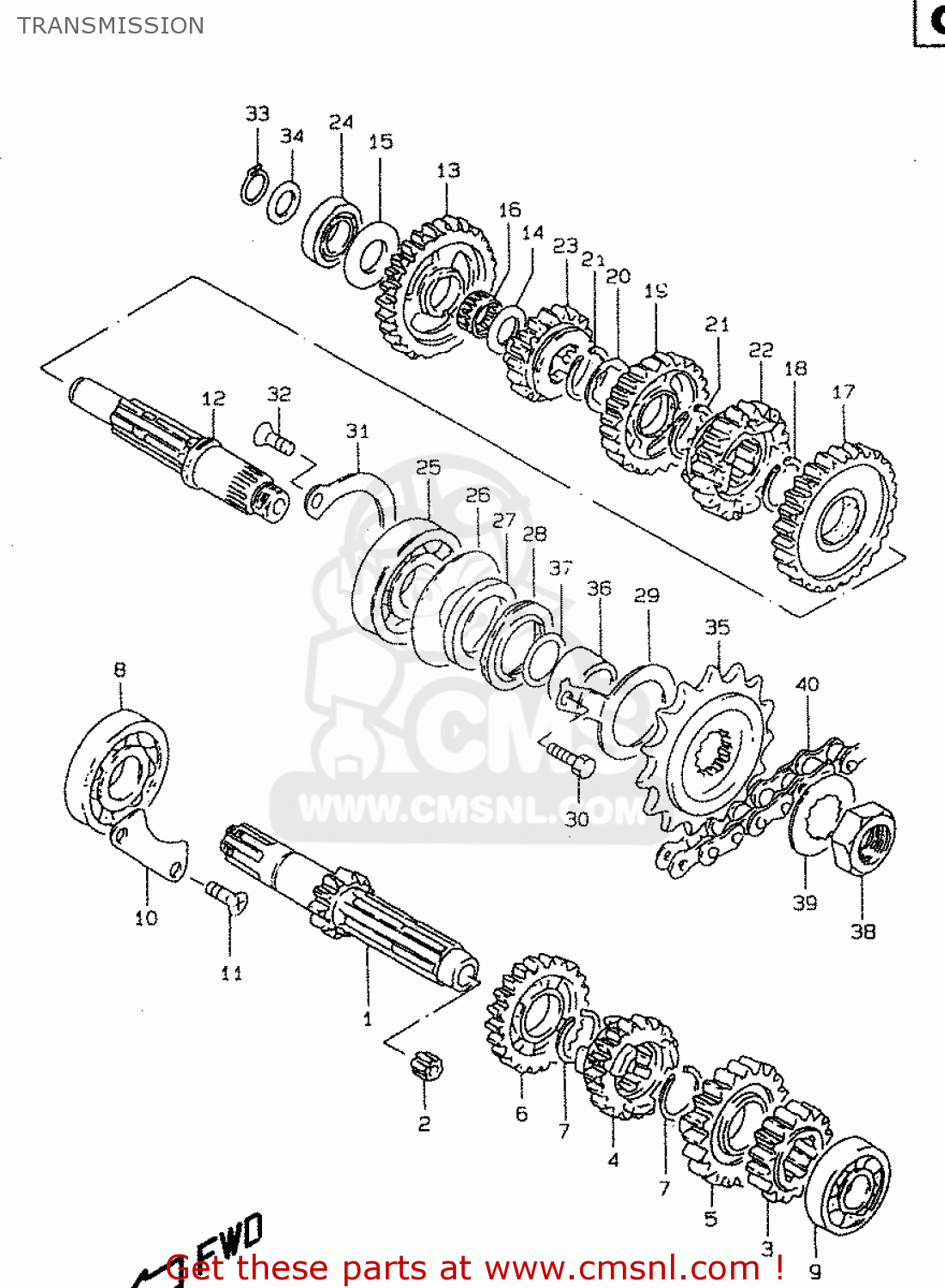 TRANSMISSION GZ250 2000 (Y) (E01)