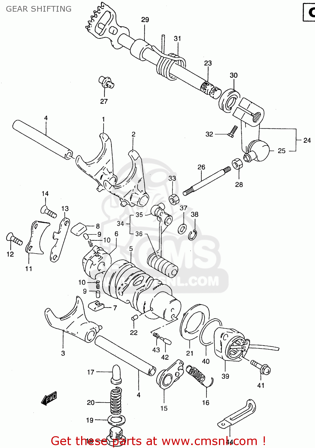 GEAR SHIFTING GZ250 2000 (Y) (E01)