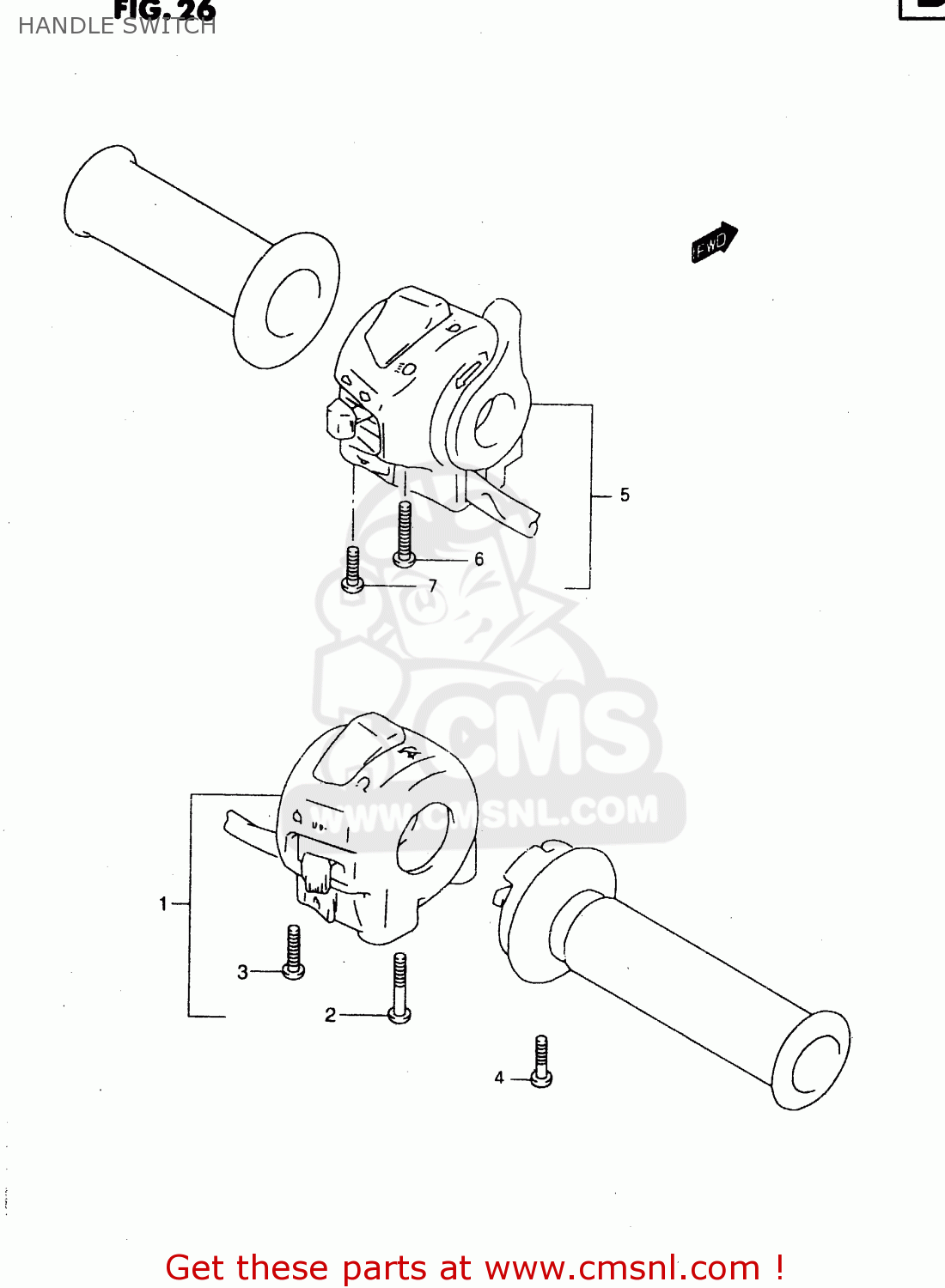 HANDLE SWITCH GZ250 2000 (Y) (E01)