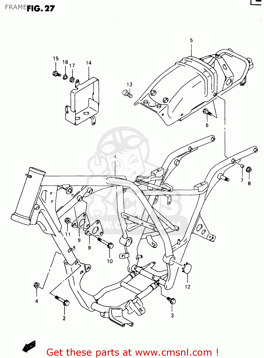 FRAME GZ250 2000 (Y) (E01)