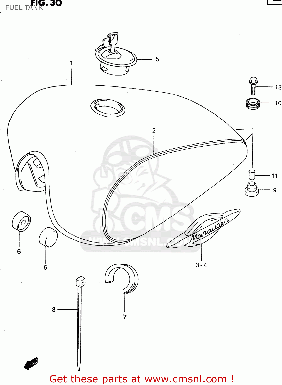 FUEL TANK GZ250 2000 (Y) (E01)